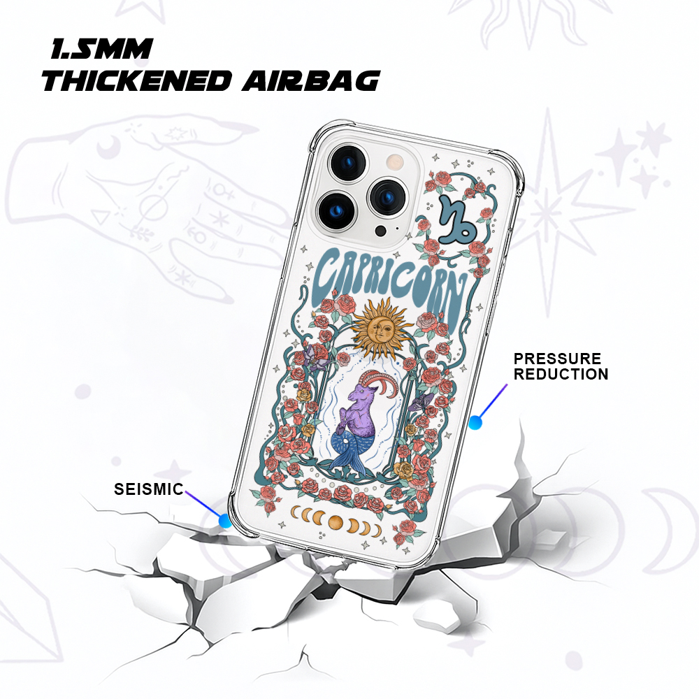 Purplehecate Capricorn Spirit Zodiac Clear Phone Case