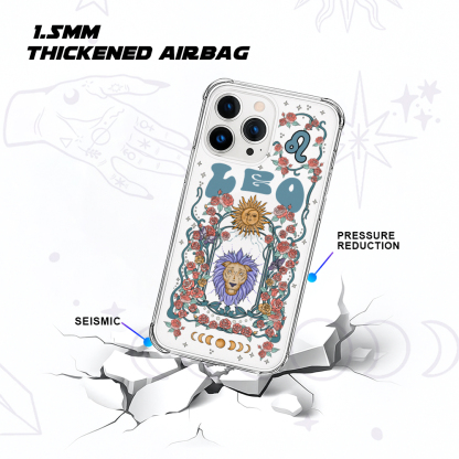 Purplehecate Leo Spirit Zodiac Clear Phone Case