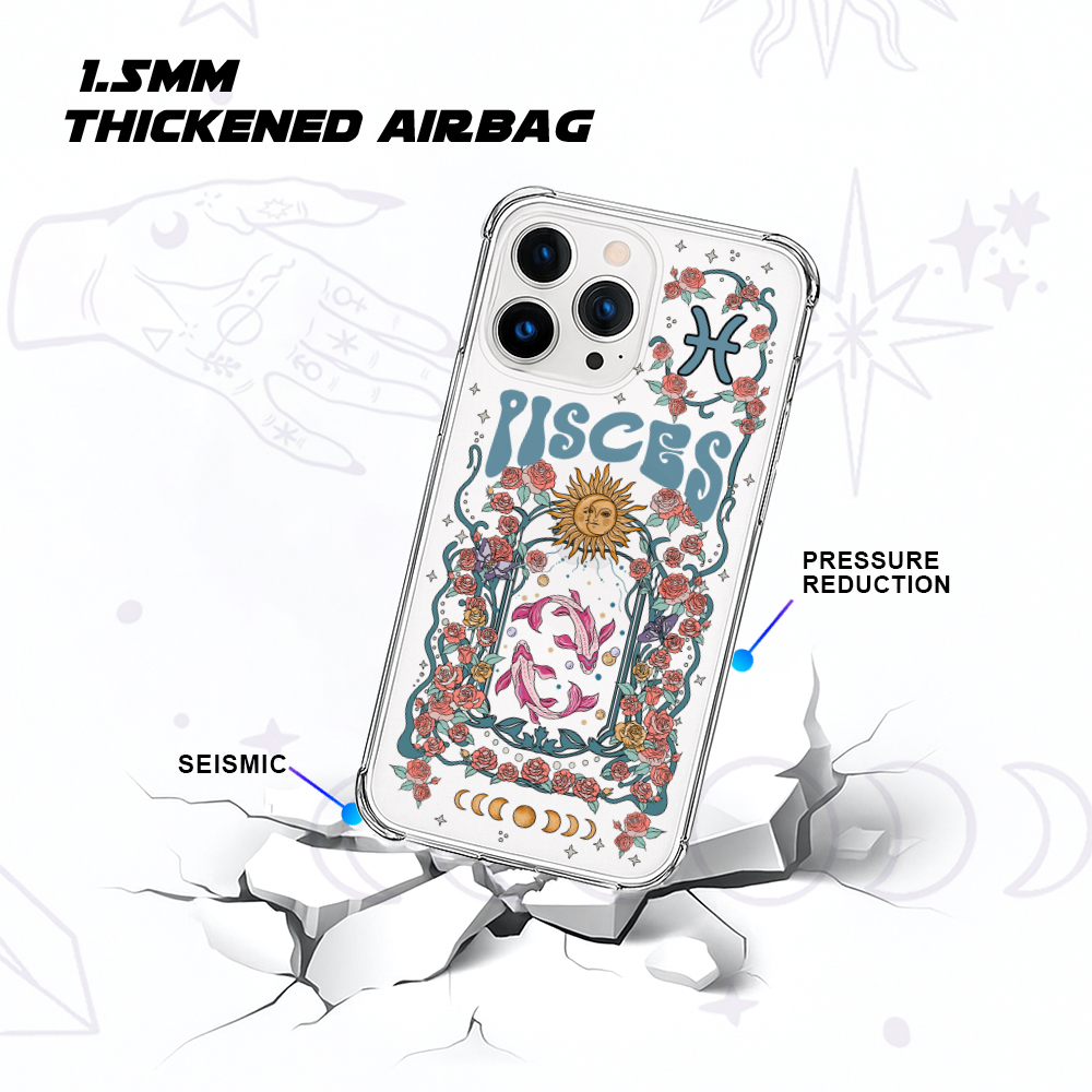 Purplehecate Pisces Spirit Zodiac Clear Phone Case