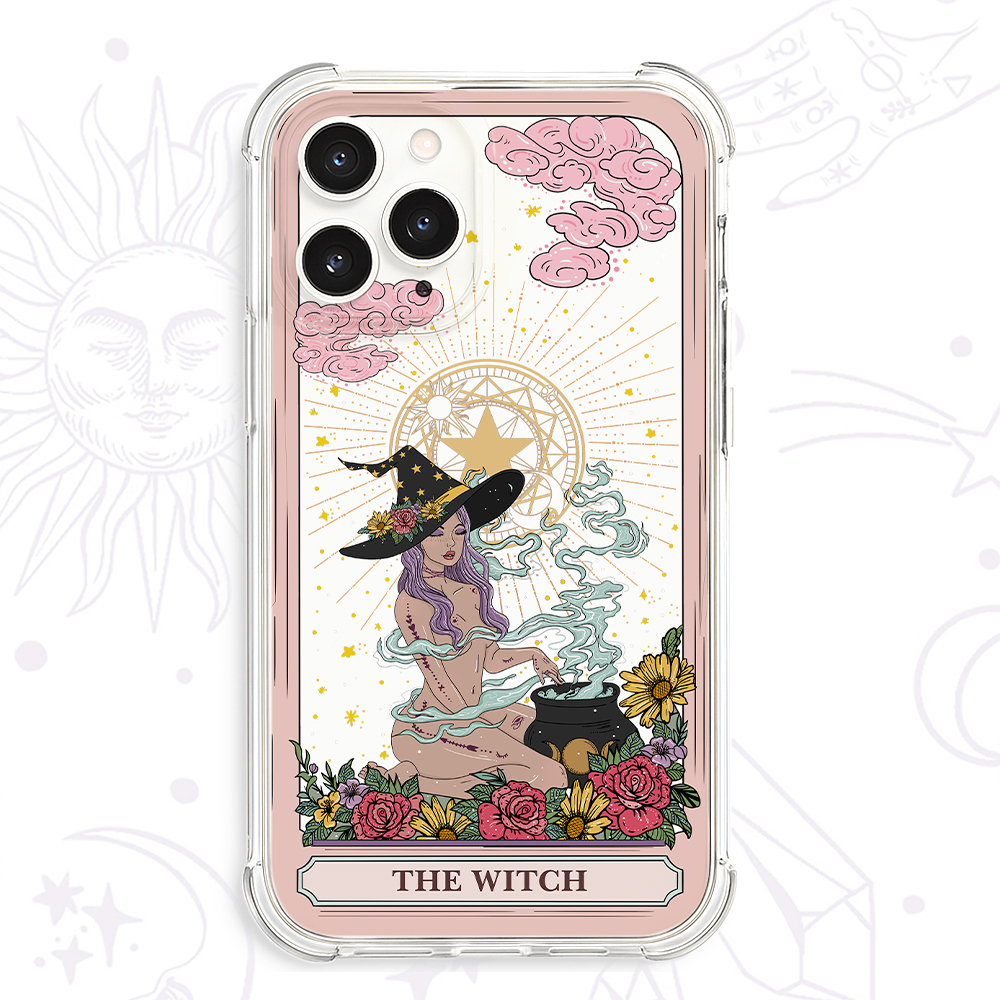 Purplehecate The Witch Tarot Clear Phone Case
