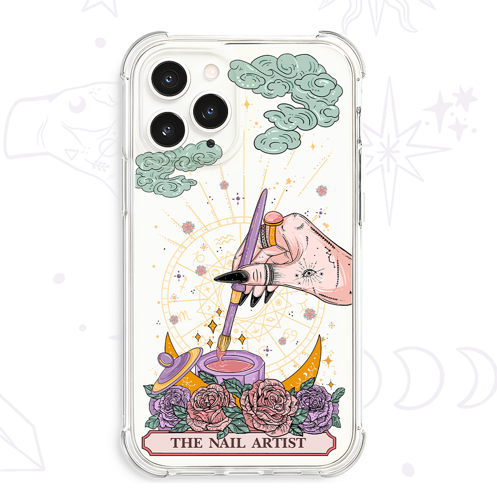 Purplehecate The Nail Artist Tarot Clear Phone Case