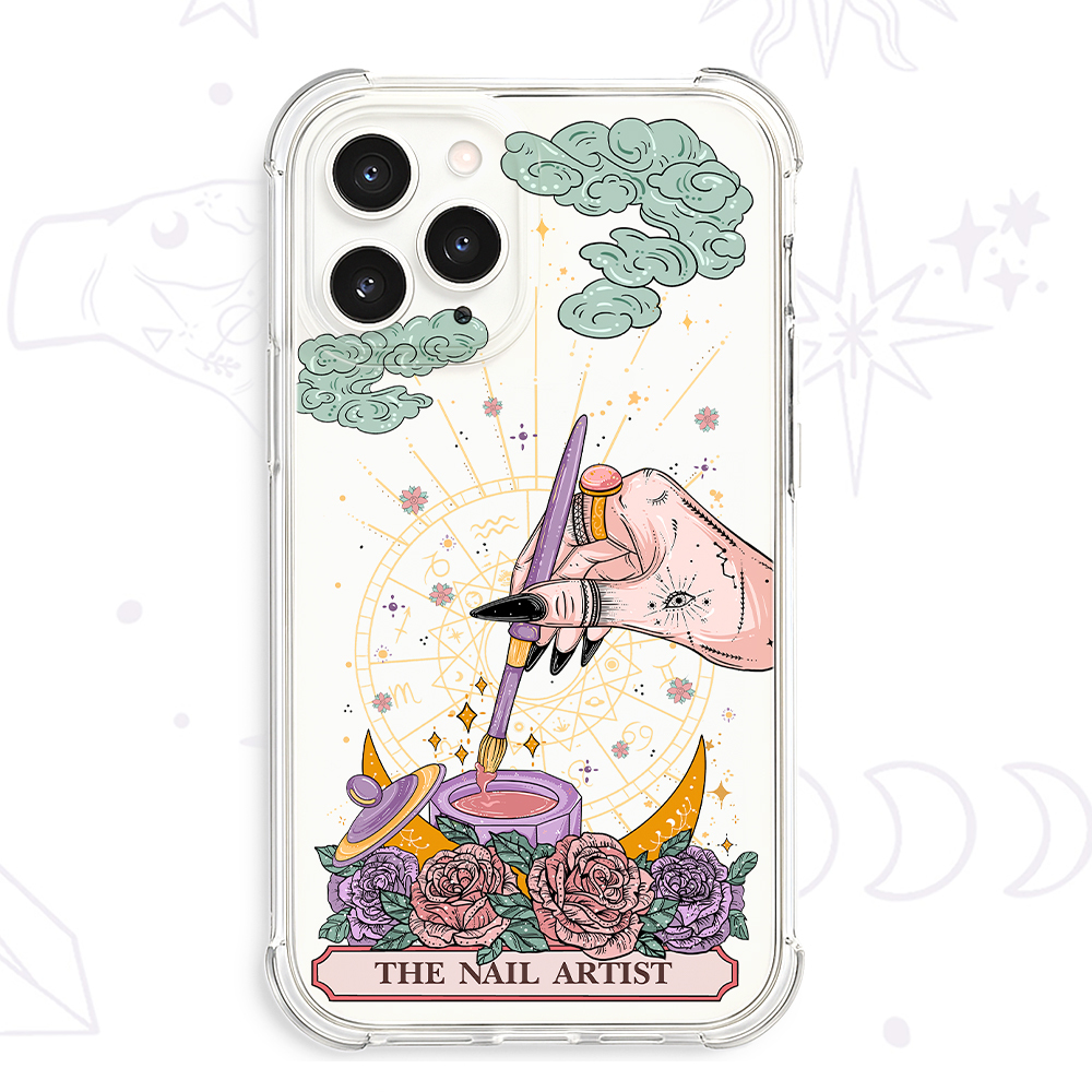 Purplehecate The Nail Artist Tarot Clear Phone Case