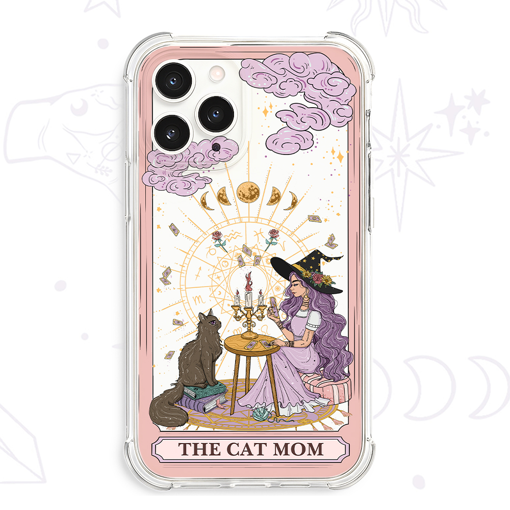 Purplehecate The Cat Witch Mom Tarot Clear Phone Case