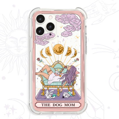 Purplehecate The Dog Mom Tarot Clear Phone Case