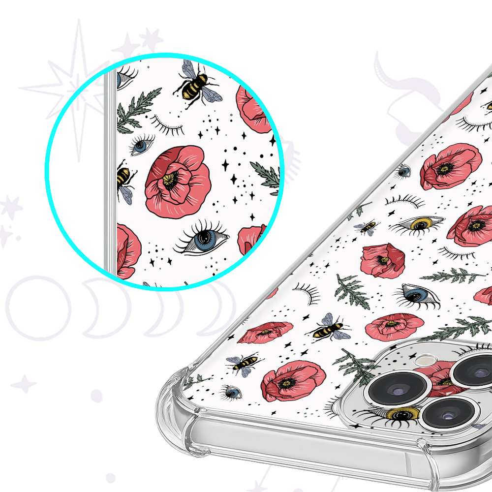 Purplehecate The Bee's Knees Clear Phone Case