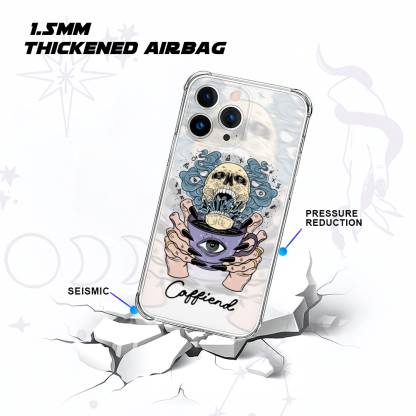 Purplehecate Caffiend Clear Phone Case