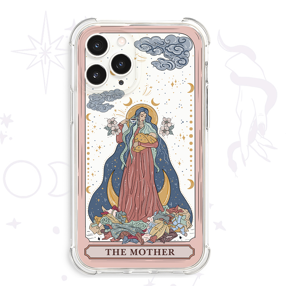 Purplehecate The Mother Tarot Clear Phone Case