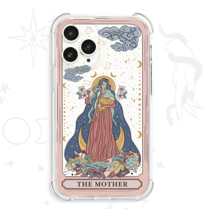 Purplehecate The Mother Tarot Clear Phone Case