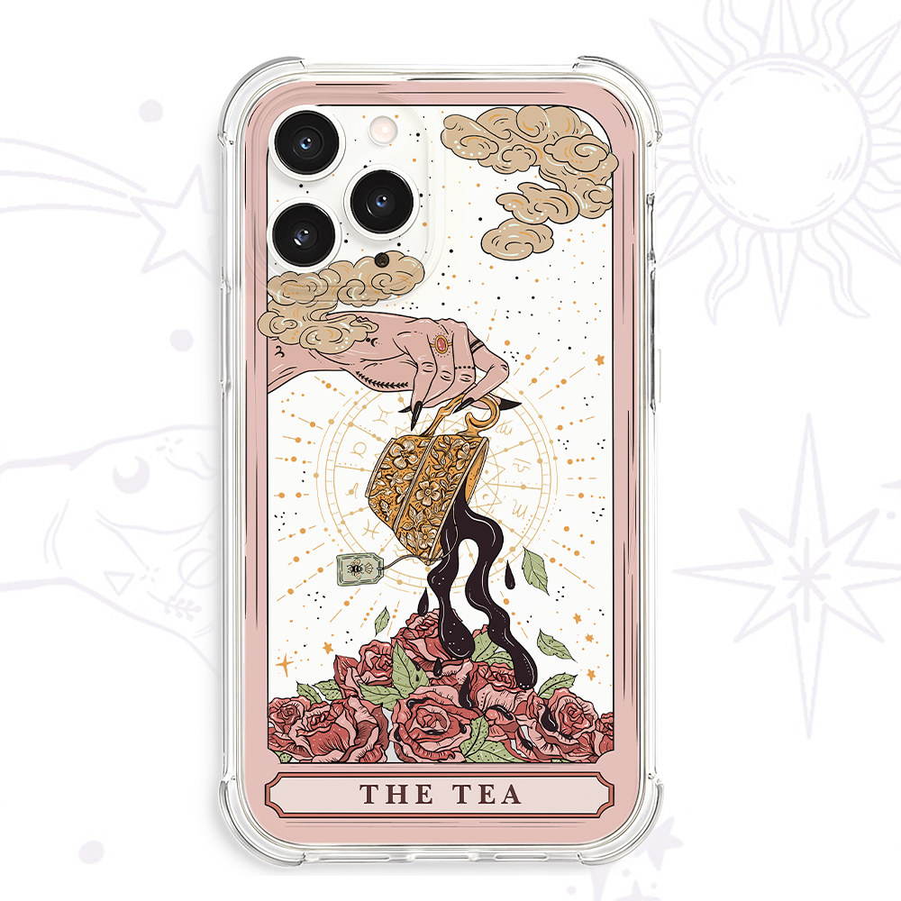 Purplehecate The Tea Food Tarot Clear Phone Case