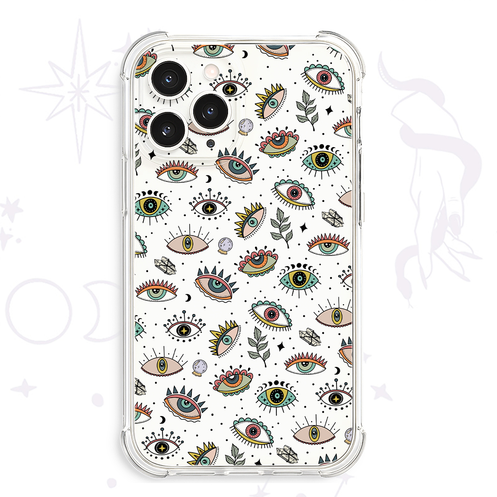 Purplehecate Evil Eye Clear Phone Case