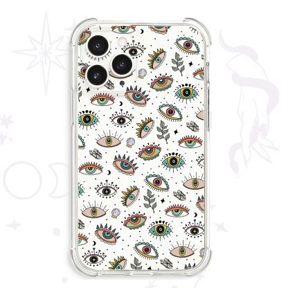 Purplehecate Evil Eye Clear Phone Case