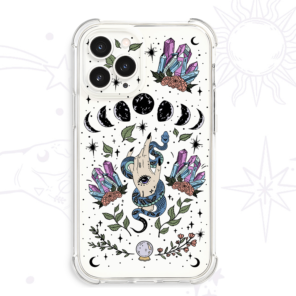 Purplehecate Reach For The Moon Clear Phone Case
