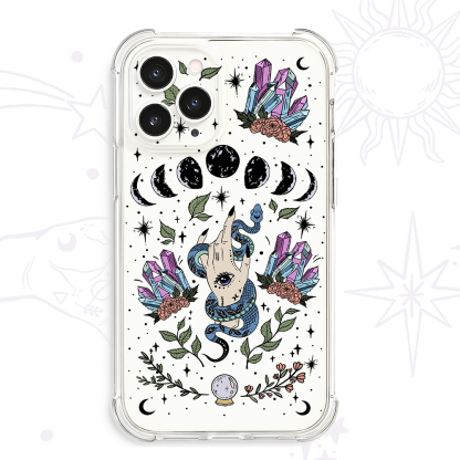Purplehecate Reach For The Moon Clear Phone Case