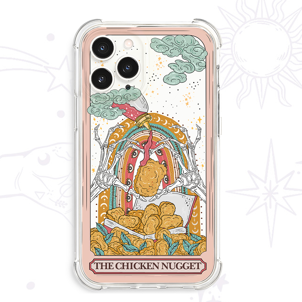 Purplehecate The Chicken Nugget Food Tarot Clear Phone Case
