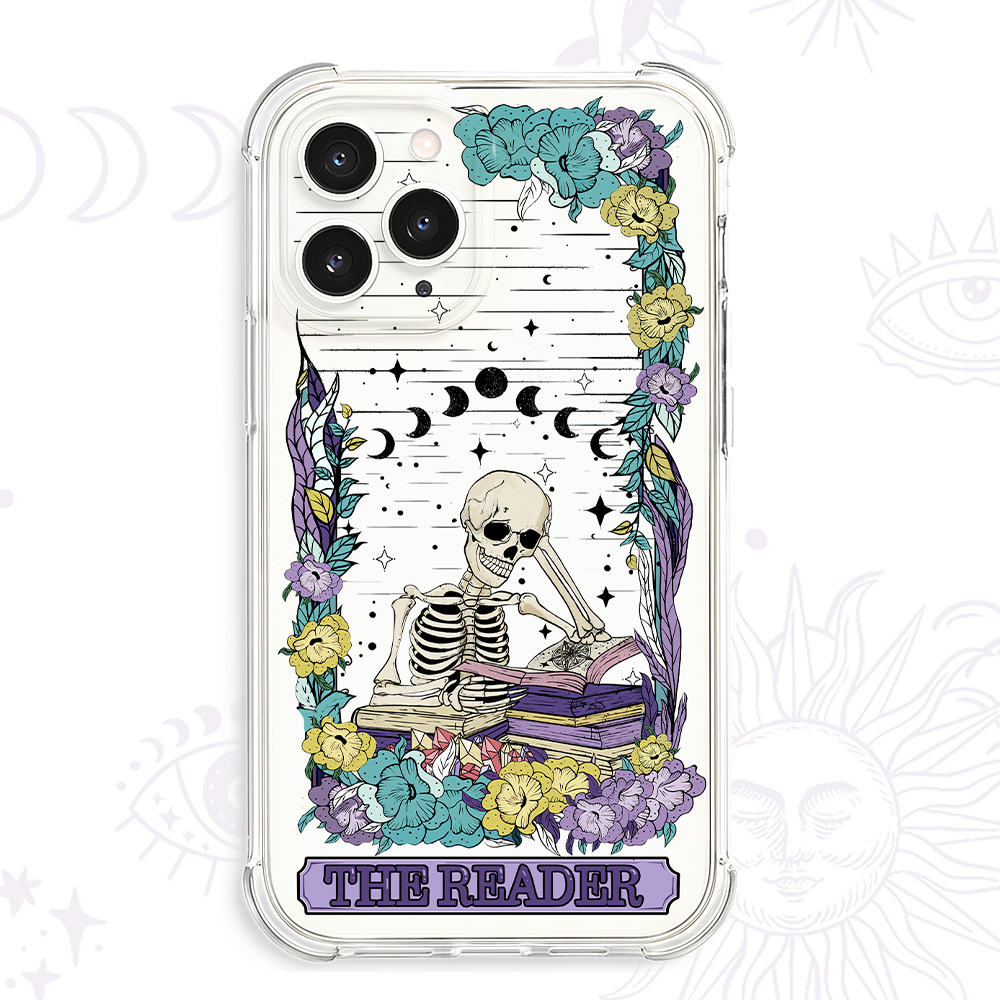 Purplehecate The Reader Clear Phone Case