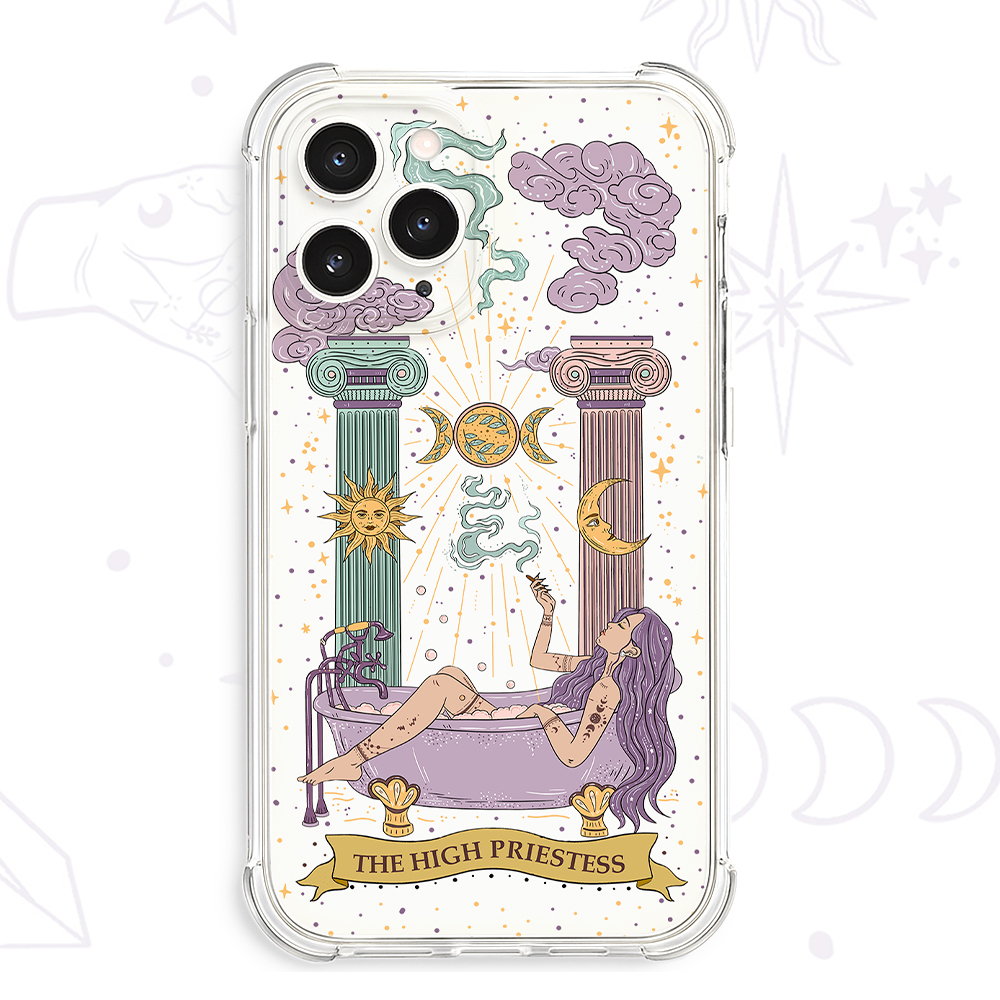 Purplehecate The High Priestess Clear Phone Case