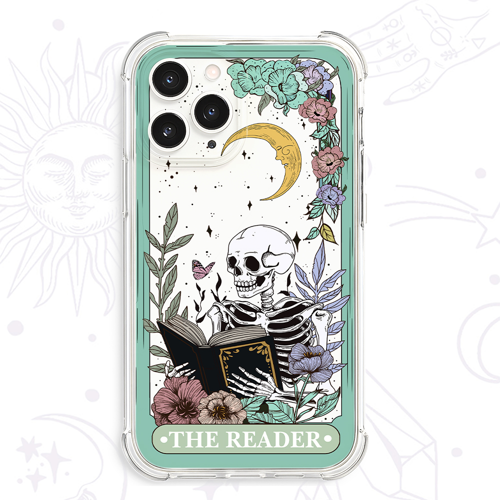 Purplehecate The Reader's Tarot Clear Phone Case