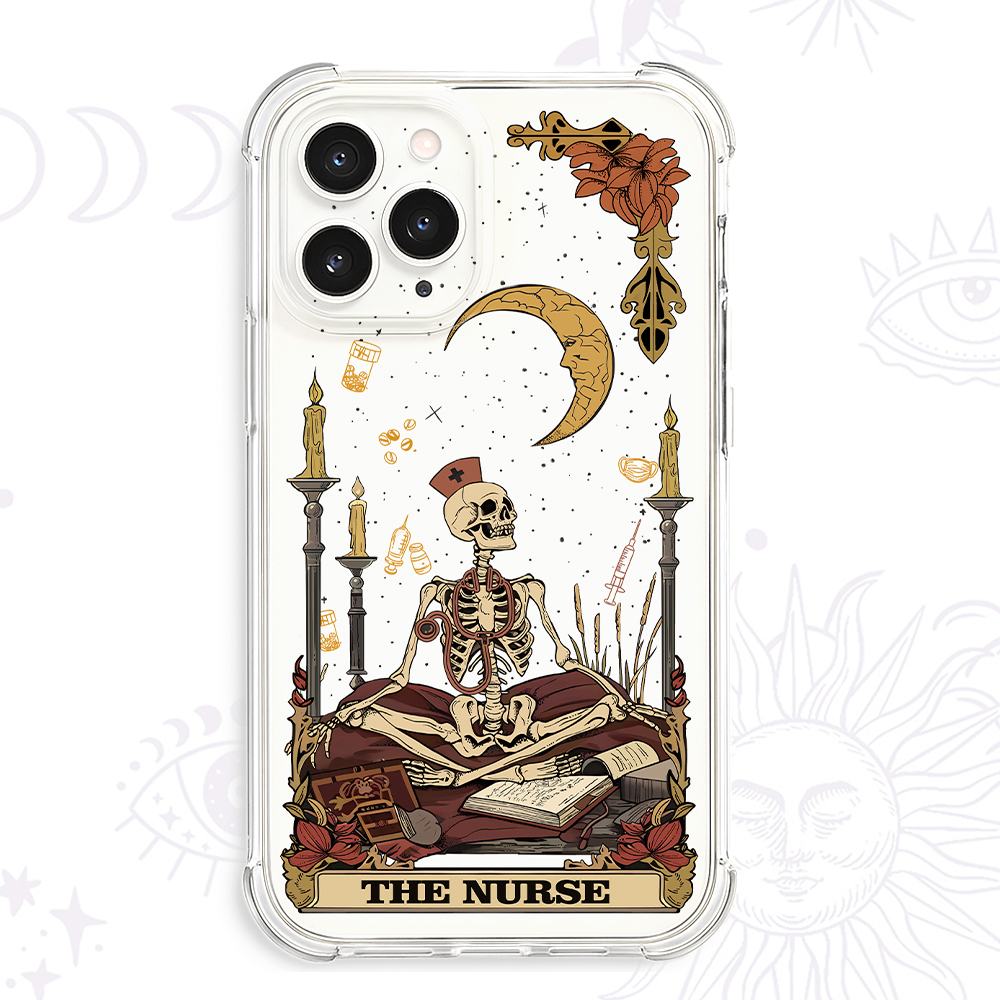 Purplehecate The Nurse Clear Phone Case