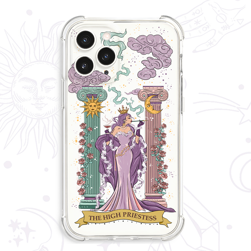 Purplehecate The High Priestess Clear Phone Case