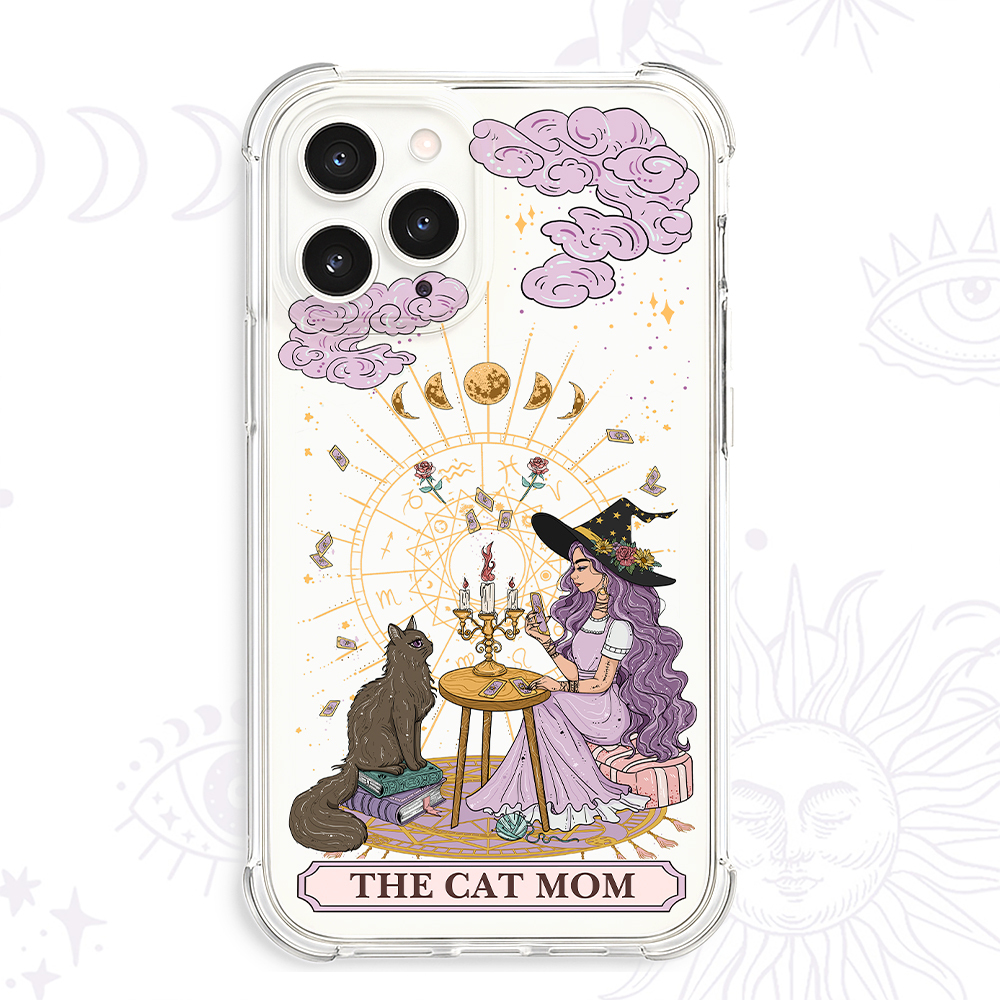 Purplehecate The Cat Witch Mom Clear Phone Case