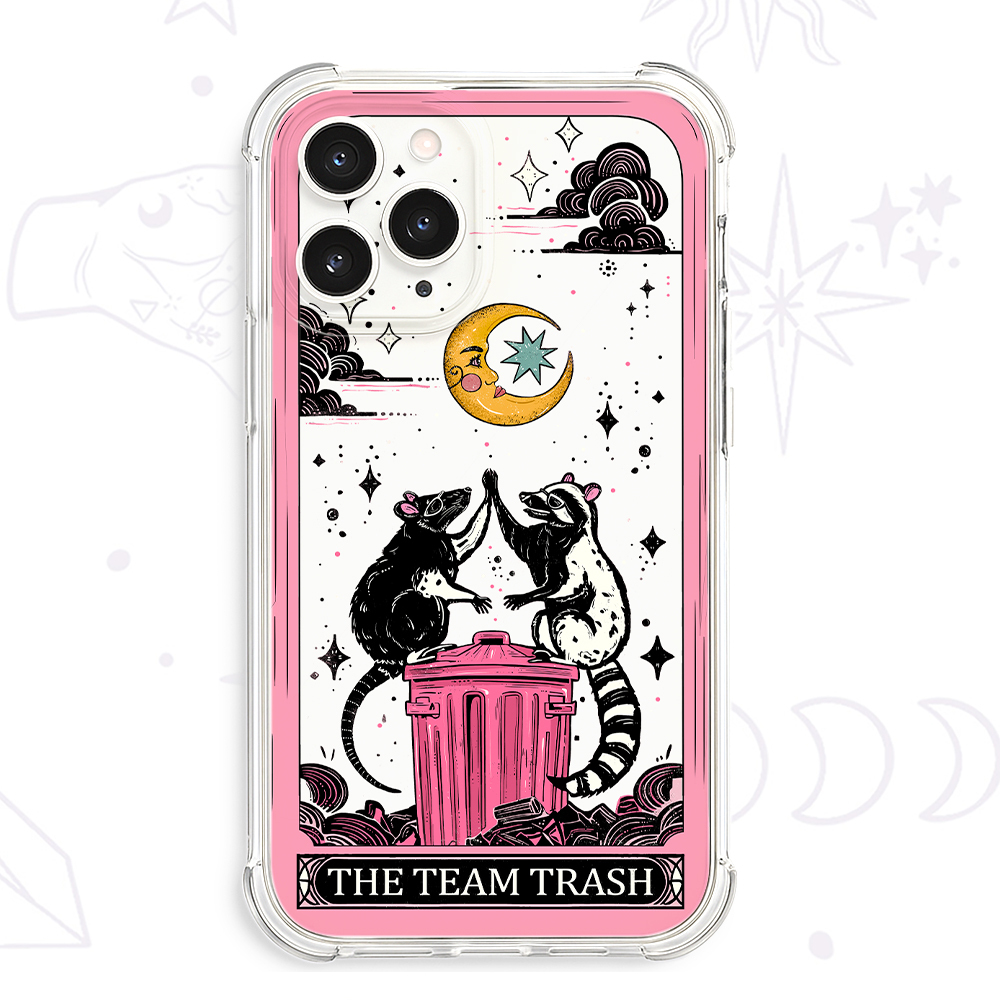 Purplehecate The Team Trash Opossum Tarot Clear Phone Case