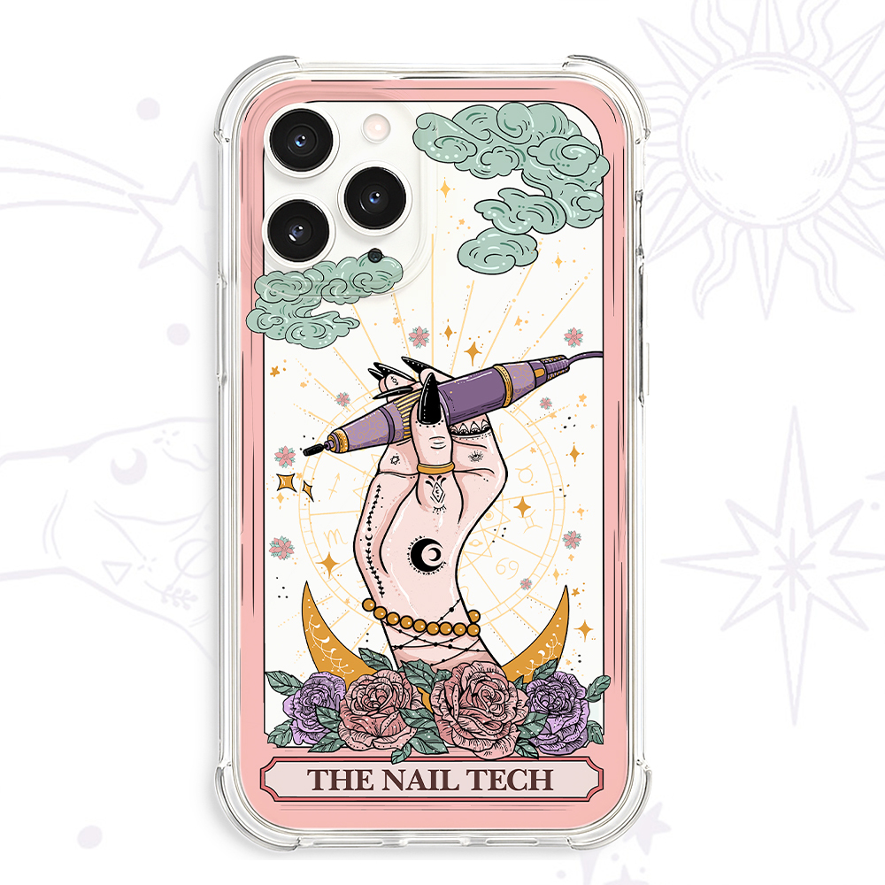 Purplehecate The Nail Tech Tarot Card Clear Phone Case
