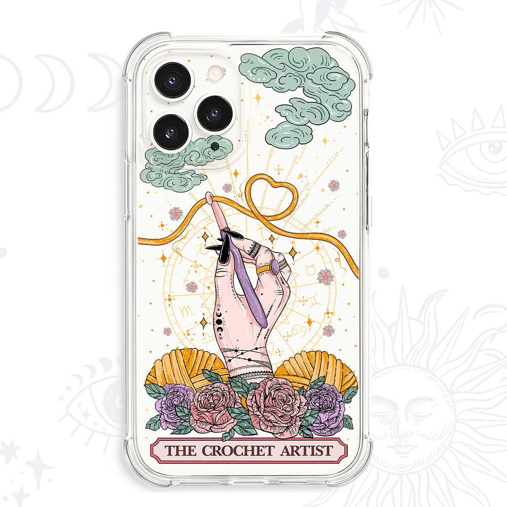 Purplehecate The Crochet Artist Clear Phone Case