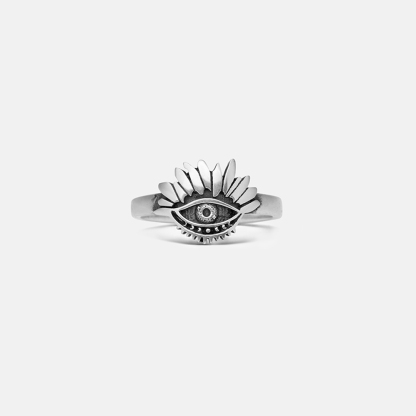 Purplehecate Evil Eye Sterling Silver Ring
