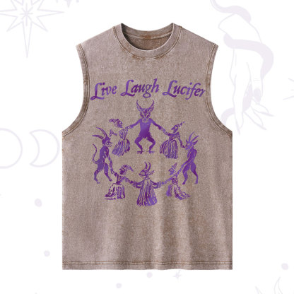 Purplehecate Live Laugh Lucifer Satanic Washed Tank