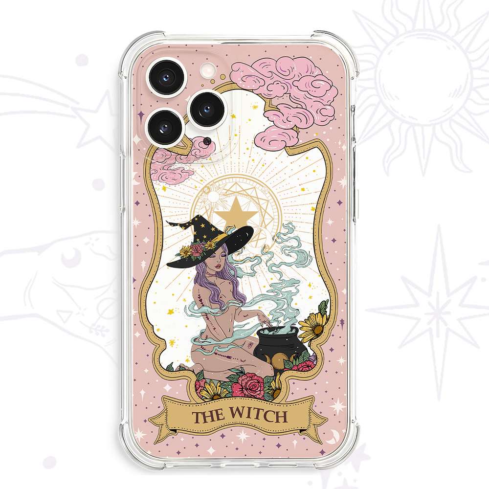 Purplehecate The Witch Tarot Ancient Mirror Clear Phone Case