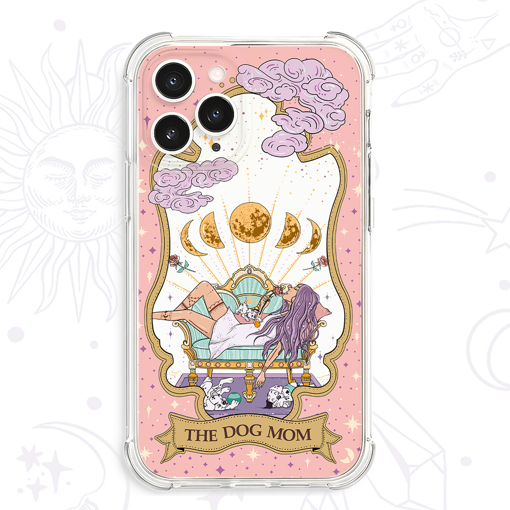 Purplehecate The Chill Dog Mom Clear Phone Case