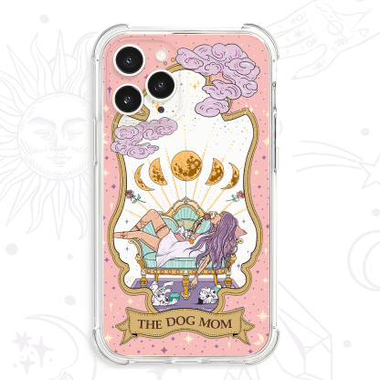 Purplehecate The Chill Dog Mom Clear Phone Case