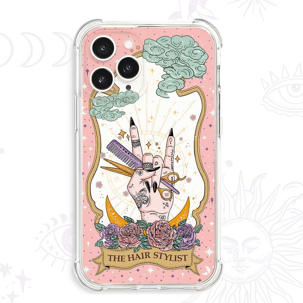 Purplehecate The Hair Stylist Tarot Clear Phone Case