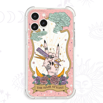 Purplehecate The Hair Stylist Tarot Clear Phone Case