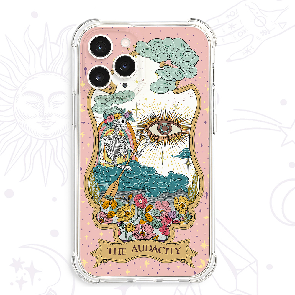 Purplehecate The Audacity Tarot Clear Phone Case