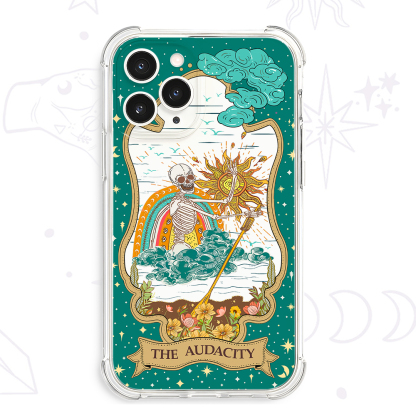 Purplehecate The Audacity Tarot Card Clear Phone Case