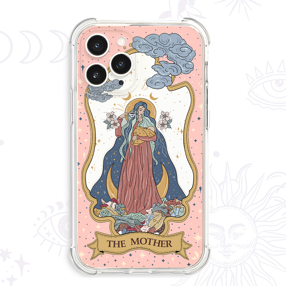 Purplehecate The Mother Tarot Clear Phone Case