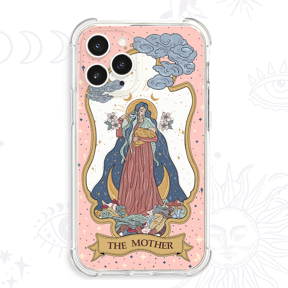 Purplehecate The Mother Tarot Clear Phone Case