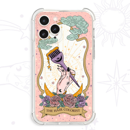 Purplehecate The Hair Colorist Tarot Clear Phone Case