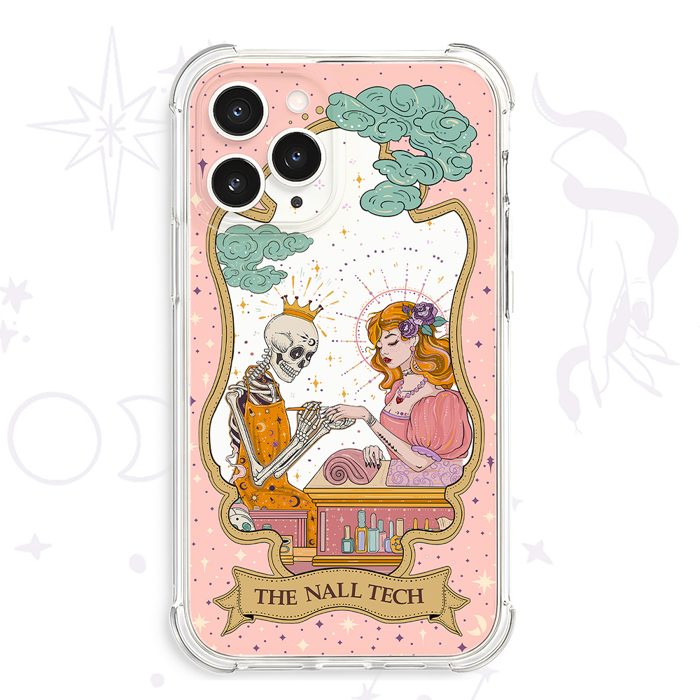 Purplehecate The Nail Tech Life Tarot Ancient Clear Phone Case
