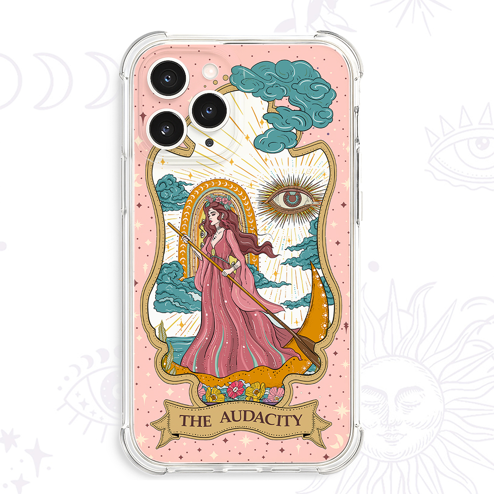 Purplehecate The Audacity Goddess Tarot Clear Phone Case