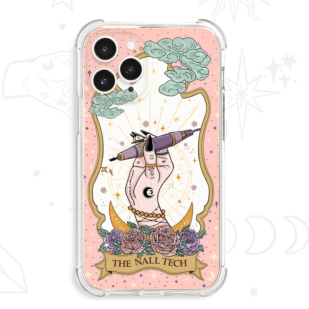 Purplehecate The Nail Tech Tarot Card Clear Phone Case
