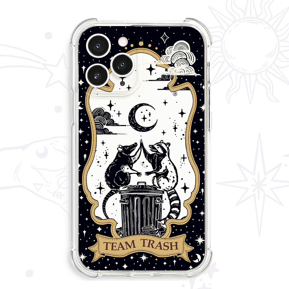 Purplehecate The Team Trash Tarot Clear Phone Case