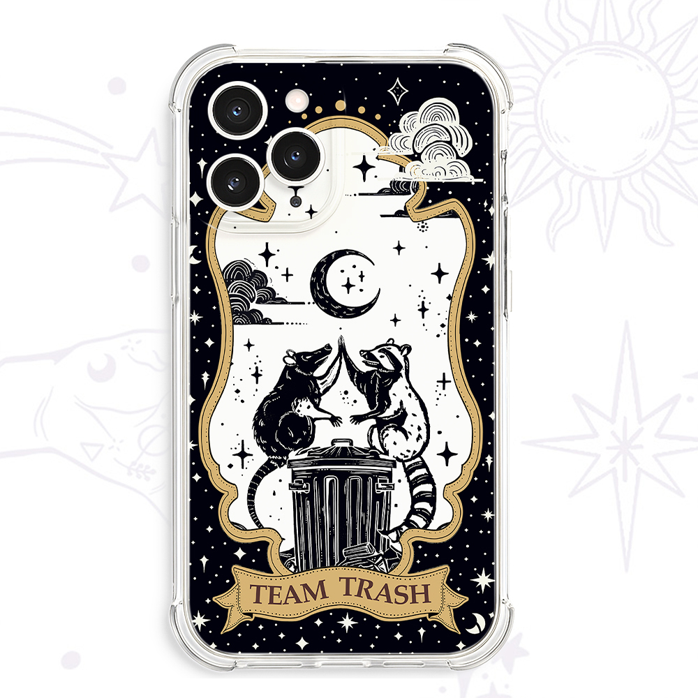 Purplehecate The Team Trash Tarot Clear Phone Case