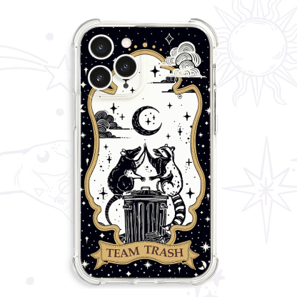 Purplehecate The Team Trash Tarot Clear Phone Case