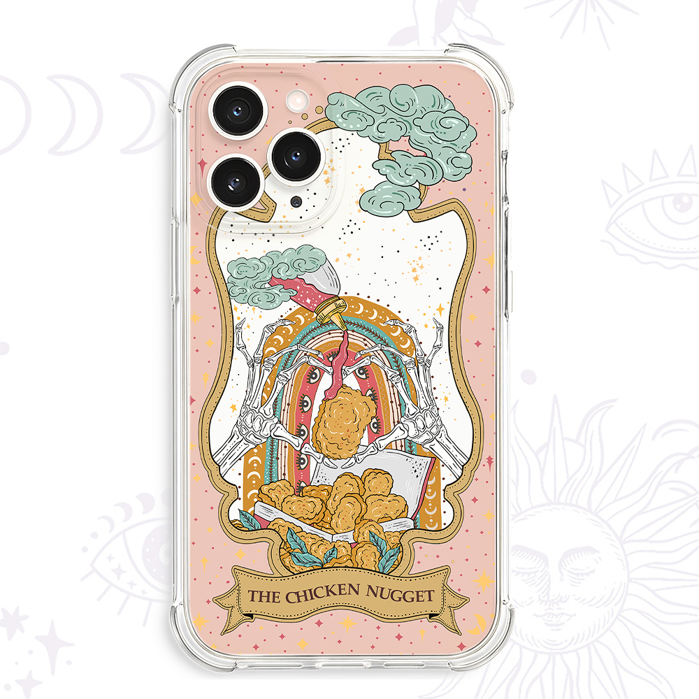 Purplehecate The Chicken Nugget Food Tarot Clear Phone Case