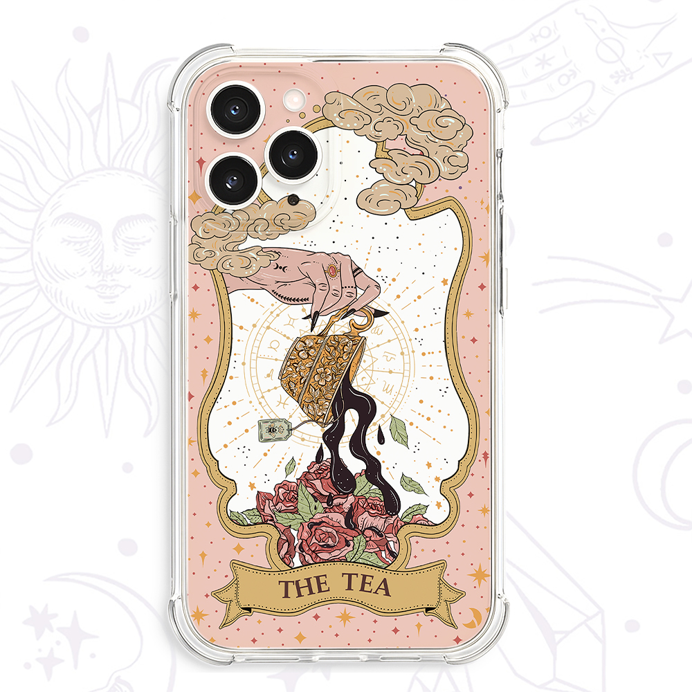 Purplehecate The Tea Food Tarot Clear Phone Case