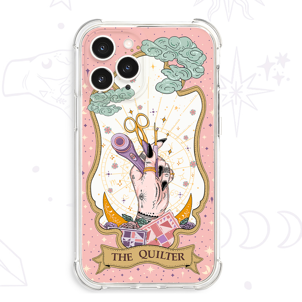Purplehecate The Quilter Tarot Clear Phone Case