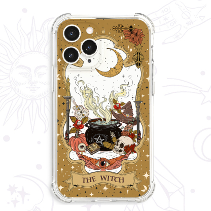 Purplehecate The Witch Magical Tarot Clear Phone Case