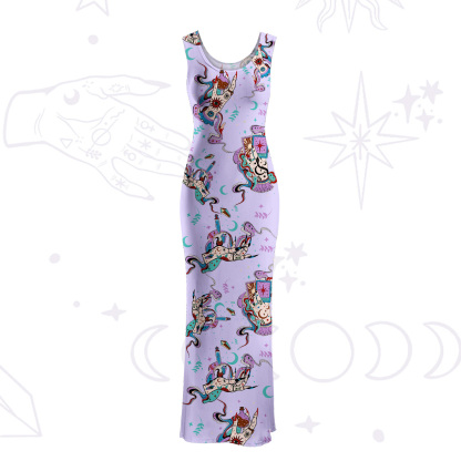 Purplehecate Astrological Secrets Maxi Tank Beachwear Dress